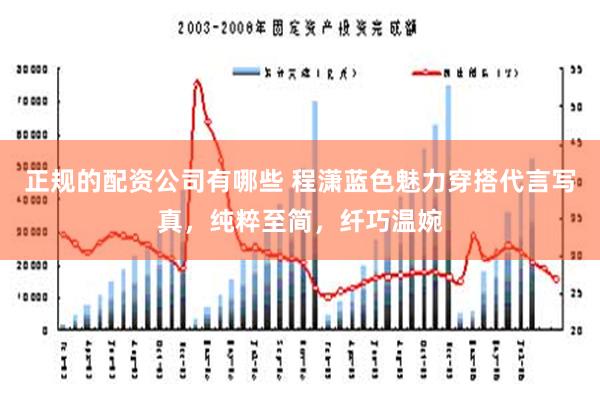 正规的配资公司有哪些 程潇蓝色魅力穿搭代言写真，纯粹至简，纤巧温婉