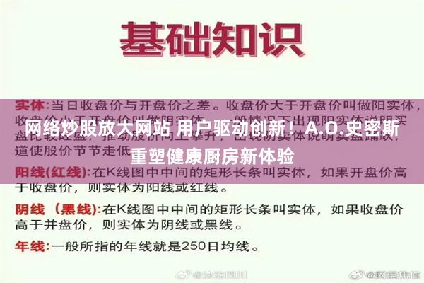 网络炒股放大网站 用户驱动创新！A.O.史密斯重塑健康厨房新体验