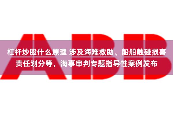 杠杆炒股什么原理 涉及海难救助、船舶触碰损害责任划分等，海事审判专题指导性案例发布